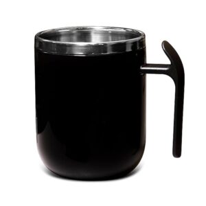 Noble Stainless Steel Double Wall Coffee Mug Capacity 460ml Approx Black