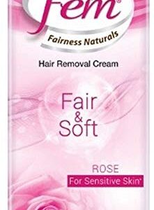 Fem Fairness Naturals Fair and Soft Hair Removal Cream for Sensitive Skin 60g