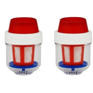 MHS Tap Candle Filter for Kitchen Bathroom Removes Dust Impurities Universal Fit for Water Taps Pack of 2 Multicolour