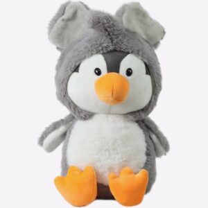 MIRADA Super Soft Hoodie Penguin colour grey