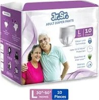 Jr Sr Pullup Pants 76127 cm 3050 Adult Diapers L 10 Pieces