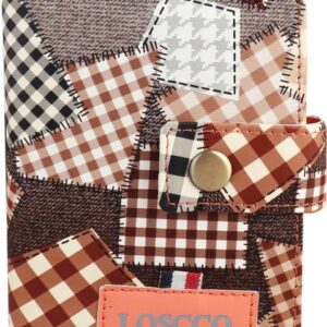 loscco Women EveningParty Brown Artificial Leather Wallet Regular Size 12 Card Slots PACK OF 1