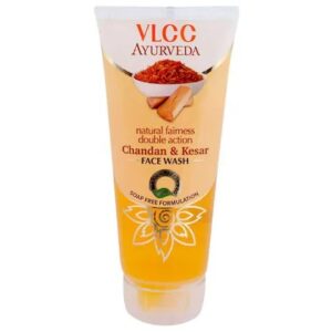 VLCC Ayurveda Chandan Kesar Natural Fairness Double Action Face Wash 100 ml PACK OF 1
