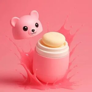 LITTLE STUFF panda powder puff Pink