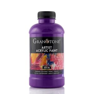 GRANOTONE Acrylic Colour Art and Craft paint Wood Leather Earthenware Metal 500 ml DEEP PURPLE