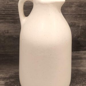 SAMS Collection White Colour Ceramic Jug Shape Vase 7 Inches