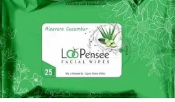 Loo Pensee Refreshing West Wipes Aloevera Fragrance 25 Wipes