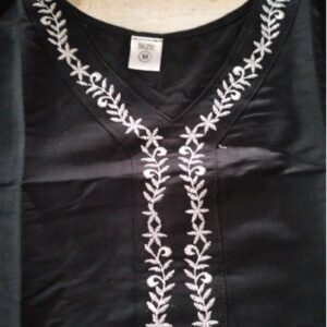 Private Label WOMEN SHORT BLACK KURTA M
