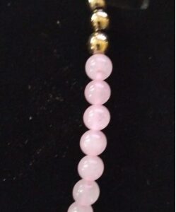 Private Label Natural Rose Quartz Beads Braclet