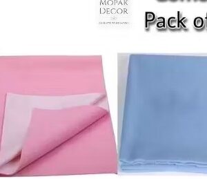 Private Label Mopak Decor Baby Dry Sheet Urine Sheet Diaper Free Sleeping Mat Adult Sheet Medium Size Pack of 2 40 INCH X 28 INCH Pink Sky Blue