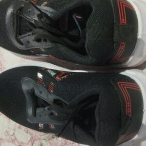 Bruton 268BLK RED Running Shoes For Men Black 7