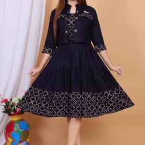 Private Label Women Navy Colour Dress L Size