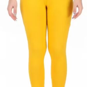Avaasa Women Yellow Colour Leggings L Size
