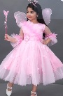 Private Label Girls Pink Pari Dress Free Siae