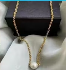 Private Label Himmering Beautiful Necklace Goldren Colour