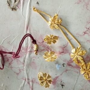 Private Label Gold plated necklace jewellery konthi