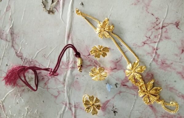 Private Label Gold plated necklace jewellery konthi