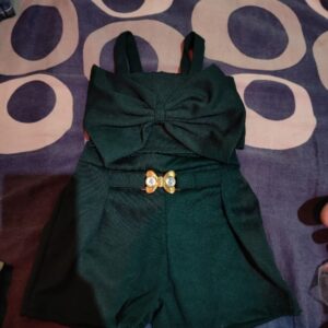 Baby girls green colour stylish dress 20 size