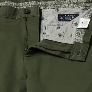 Netplay Olive Green Trousers And Pants for Men 34 Size
