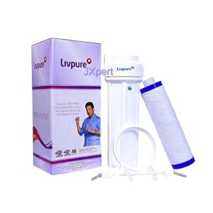 Livpure JX PERT Pre Filter Set Removes Chlorine Fluoride Heavy Metals Hard Water Softener Water Lavender