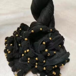 Private Label Daily Wear Lycra Dupattas For Women Black Colour