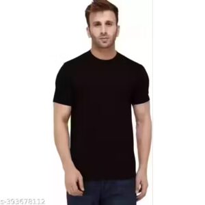 Yousta Black Colour Men T Shirt S Size