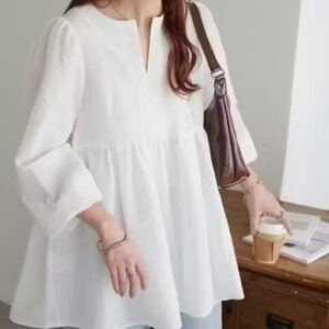 Private Label White Top Women L Size