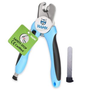 HANK Pet Nail Cutter with Safety Guard to Avoid Over Cutting Free Nail File