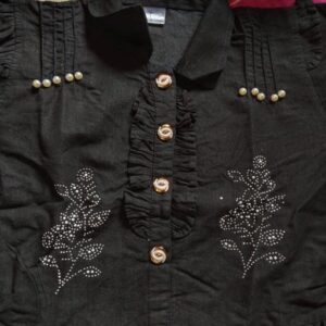 Private Label Black Colour Kids Girls Dress 36 Size