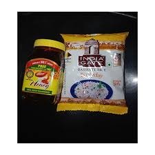 Dabur Honey 500g With Free India Gate Basmati Rice 500