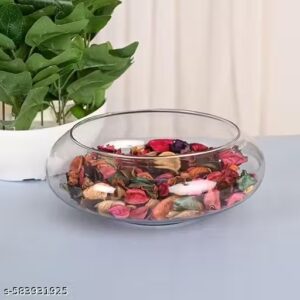 Private Label 8 Inch Glass Vase Urli Bowl