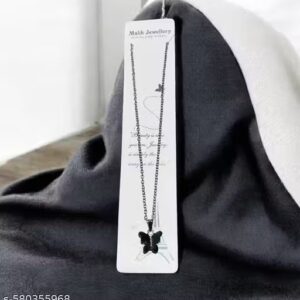 Private Label Beautiful black butterfly chain For Women