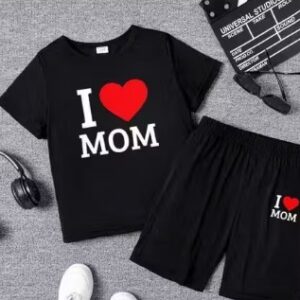 Private Label Cutieful Summer Kids Tshirt and Shorts Set Pack of 1