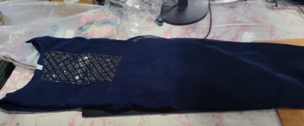 Private Label woman silk kuetis blue colour m size