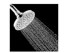 ALTON SHR20520 ABS 4 INCH Rain Flow Overhead Shower Without Arm Shower Head Bathroom Shower Chrome Finish