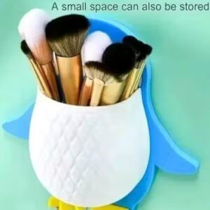 Pack of 1 Penguin Wall Mounted Toothbrush Holders sky colour