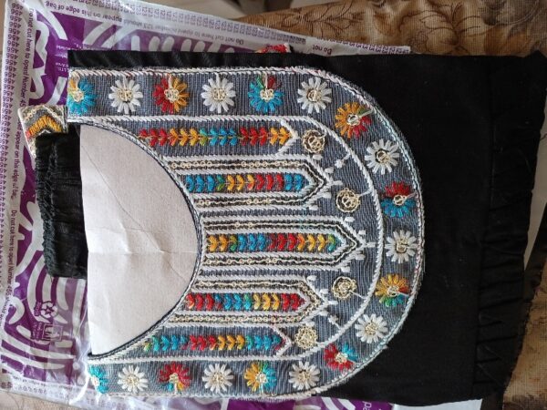 Private Label Women Black Colour Short Kurti XXL Size