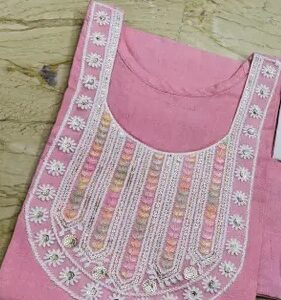 Private Label Women Pink Colour Short Kurti XXL Size
