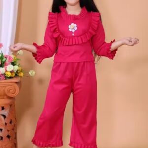Private Label Flawsome fancy girls top And bottom sets 28 Size