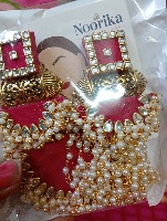 Private Label Womens maroon Jewllary Set