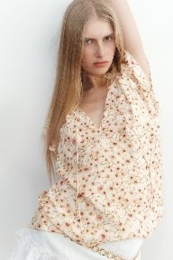 H M Womens Multicolour Top M Size