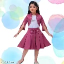 Private Label Girls Dress 22 Size Pink White Colour