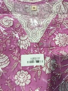 Private Label Womens Kurta Set Purple XXL Size