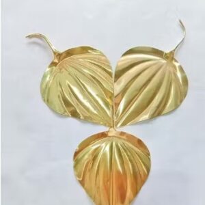 Private Label No 5 Brass Betel leaf Pan pata set of 3