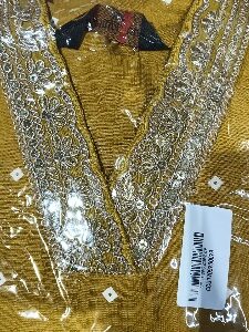 Private Label Womens Kurta Pant Dupatta Set Green XXL size