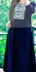 Private Label Women Top Printed Kurtta Colour Black Size 24