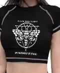 Private Label Black Crop top S Size