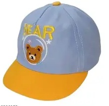 Private Label New Born Baby Cap Blue