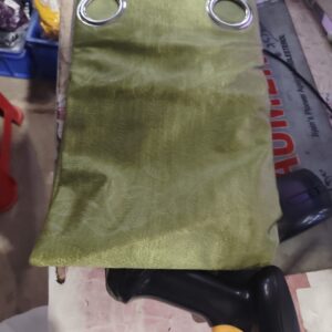 Home decor premium quality plain crush curtain for window green colour