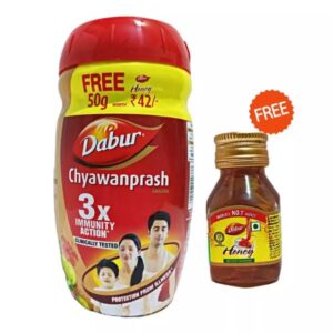 Dabur Chyawanprash 3x Immunity Action 500 Gm With 50 Gm Dabur Honey Free